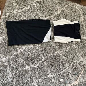 Alice + Olivia Black and White Two-Piece Set